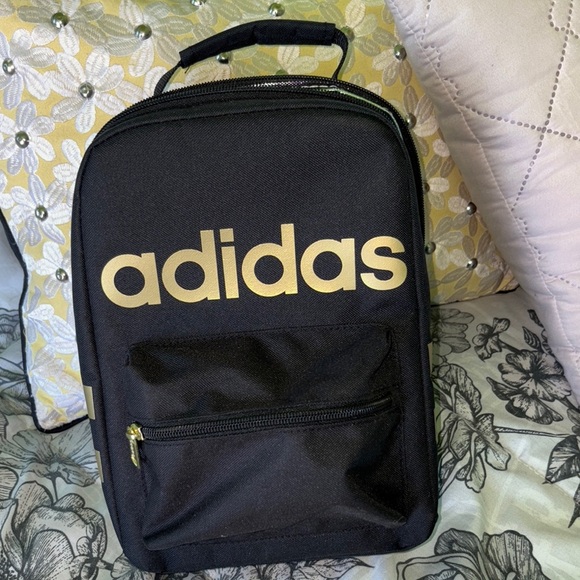 adidas Handbags - Adidas Black and Gold Lunch Bag with Sleek Design Cooler Backpack